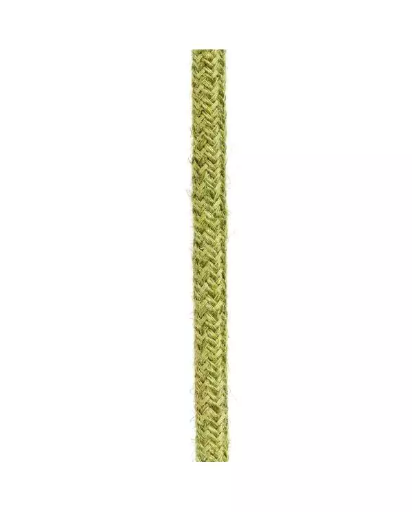 Textilkabel, heufarben, aus Jute - Das Original von Creative-Cables - RN23 rund 2x0,75mm / 3x0,75mm